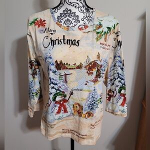 Beautiful‎ holiday top with sequins